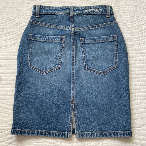 Anthropologie Favorite Daughter The JORDIE Denim Mini Skirt 24 XS NEW With Tag - Picture 9 of 17